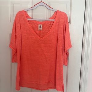 We the free neon orange t-shirt